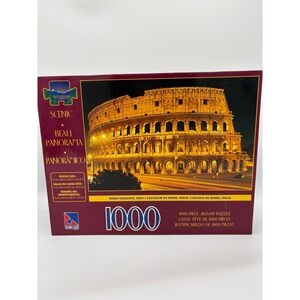 NEW SEALED VNTG Sure-Lox Rome Colosseum Italy 1000 pc Puzzle RARE Hard to Find